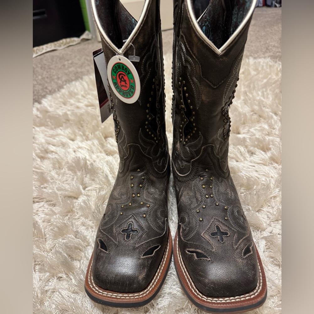 ✨Brand New Laredo Womens 9.5 Spellbound Block Heel Cowboy Boots ✨
